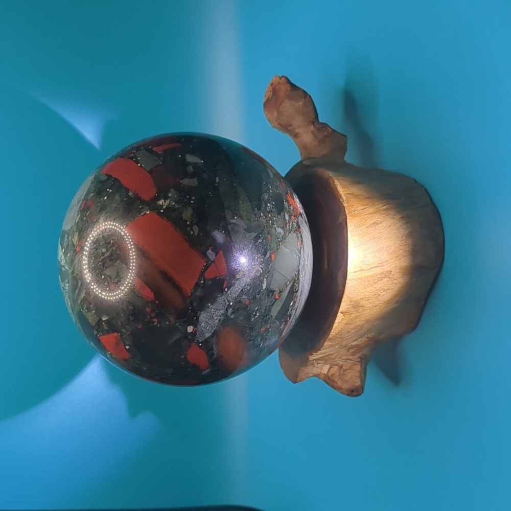 Extra Large bloodstone sphere
